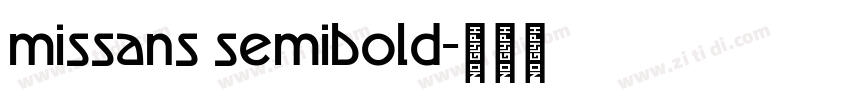 missans semibold字体转换